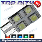 Topcity Newest Euro Error Free Canbus T10 4SMD 5050 Canbus 18LM Cold white - Canbus led